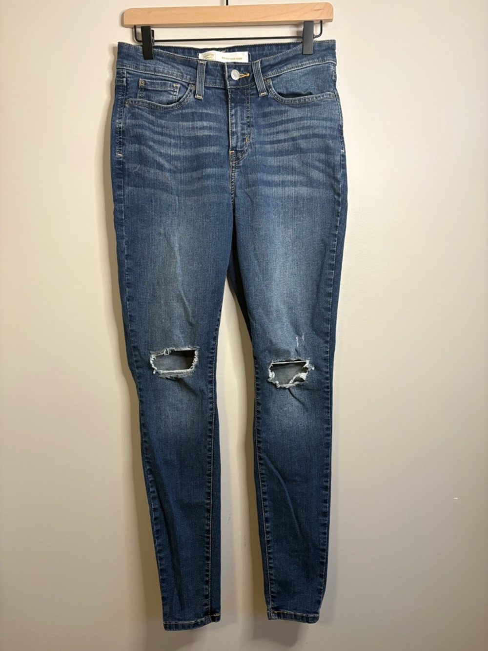 Women’s Levi Strauss Signature Gold Mid Rise Super Skinny Jean Pants size 8L